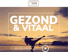 Tablet Screenshot of gezondenvitaal.com